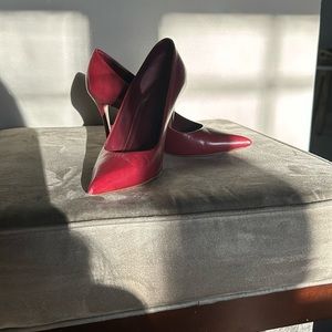 Celine Bordeaux pumps